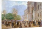 Outside the Palais de l'Industrie by Jean Beraud