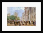Outside the Palais de l'Industrie by Jean Beraud