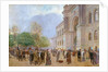 Outside the Palais de l'Industrie by Jean Beraud