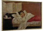 Arthur Rimbaud in his Bed in Brussels by Jef Rossman