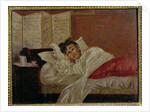 Arthur Rimbaud in his Bed in Brussels by Jef Rossman