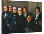 Lecture in the Foyer of the Comedie Francaise, 26 May 1828 by Francois Joseph Heim