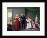 Baron Jean Louis Alibert performing the vaccination against smallpox in the Chateau of Liancourt, c. 1820 by Constant Joseph Desbordes