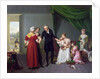 Baron Jean Louis Alibert performing the vaccination against smallpox in the Chateau of Liancourt, c. 1820 by Constant Joseph Desbordes