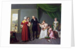 Baron Jean Louis Alibert performing the vaccination against smallpox in the Chateau of Liancourt, c. 1820 by Constant Joseph Desbordes