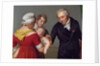Baron Jean Louis Alibert performing the vaccination against smallpox in the Chateau of Liancourt, c. 1820 by Constant Joseph Desbordes
