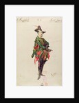 Costume of the Hunter Samiel for the opera 'Der Freischutz' by Carl Maria von Weber 1841 by Paul Lormier