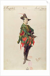 Costume of the Hunter Samiel for the opera 'Der Freischutz' by Carl Maria von Weber 1841 by Paul Lormier
