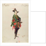 Costume of the Hunter Samiel for the opera 'Der Freischutz' by Carl Maria von Weber 1841 by Paul Lormier