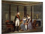 The Empress Josephine presenting her daughter, Hortense and grandson, Louis-Napoléon to Tsar Alexander at Malmaison in May 1814 by Jean Louis Victor Viger du Vigneau