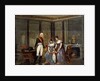The Empress Josephine presenting her daughter, Hortense and grandson, Louis-Napoléon to Tsar Alexander at Malmaison in May 1814 by Jean Louis Victor Viger du Vigneau