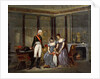 The Empress Josephine presenting her daughter, Hortense and grandson, Louis-Napoléon to Tsar Alexander at Malmaison in May 1814 by Jean Louis Victor Viger du Vigneau