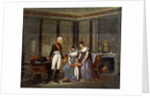 The Empress Josephine presenting her daughter, Hortense and grandson, Louis-Napoléon to Tsar Alexander at Malmaison in May 1814 by Jean Louis Victor Viger du Vigneau