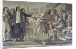 Philippe Pinel releasing lunatics from their chains at the Bicetre asylum in Paris in 1793, c.1840-50 by Charles Louis Lucien Muller