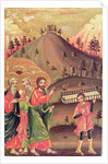Icon depicting the Healing of the Paralytic, 1811 by Bulgarian School
