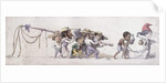 Cartoon depicting France as the slave trader of its colonies, c.1845-48 by French School