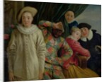 Harlequin, Pierrot and Scapin by Jean Antoine Watteau