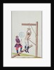 Punishment with a knout while being suspended from a rope by French School