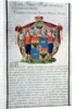 Coat of arms of Prince Grigory Alexandrovich Potemkin from the first book of a twenty volume heraldic collection, 1798 by Russian School