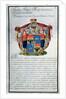 Coat of arms of Prince Grigory Alexandrovich Potemkin from the first book of a twenty volume heraldic collection, 1798 by Russian School