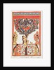 Krishna stealing the clothes of the Gopi swimming in the River Yamuna by Indian School
