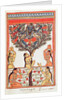 Krishna stealing the clothes of the Gopi swimming in the River Yamuna by Indian School