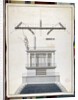 Design for a Chappe telegraph station for one of the domes of the Louvre, Paris, early 19th century by French School