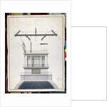 Design for a Chappe telegraph station for one of the domes of the Louvre, Paris, early 19th century by French School