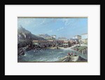 The Beginning of Sea Swimming in the Old Port of Biarritz, 1858 by Jean Jacques Alban de Lesgallery