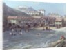 The Beginning of Sea Swimming in the Old Port of Biarritz, 1858 by Jean Jacques Alban de Lesgallery
