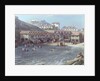 The Beginning of Sea Swimming in the Old Port of Biarritz, 1858 by Jean Jacques Alban de Lesgallery