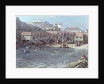 The Beginning of Sea Swimming in the Old Port of Biarritz, 1858 by Jean Jacques Alban de Lesgallery