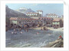 The Beginning of Sea Swimming in the Old Port of Biarritz, 1858 by Jean Jacques Alban de Lesgallery
