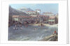 The Beginning of Sea Swimming in the Old Port of Biarritz, 1858 by Jean Jacques Alban de Lesgallery