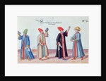 Four Jewish Doctors from Adrianople, Turkey, c.1600 by German School