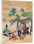 The Monk Shogaku's Servants Resting by Japanese School