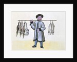 The Game Merchant, from a book on the street calls of Peking, c.1785 by French School