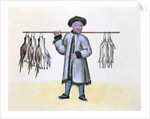 The Game Merchant, from a book on the street calls of Peking, c.1785 by French School