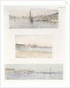 Three Views of Sainte Maxime by French School