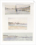 Three Views of Sainte Maxime by French School