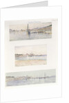 Three Views of Sainte Maxime by French School