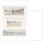 Three Views of Sainte Maxime by French School