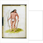 Native of the Caribbean with his weapons by Charles Plumier