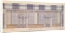 Design for the facade of the 'Cafe Procope', early 19th century by French School