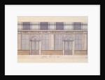 Design for the facade of the 'Cafe Procope', early 19th century by French School