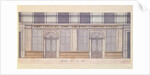 Design for the facade of the 'Cafe Procope', early 19th century by French School