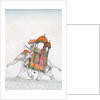 Portrait of a man riding an elephant, early 19th century by Indian School