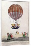 The Ascent of the Aerostat in the Jardin des Tuileries, 1st December, 1783 by French School