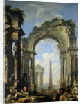 Landscape with Ruins by Giovanni Niccolo Servandoni