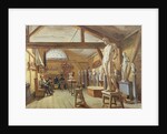 View of a studio in an art school, c.1840 by French School